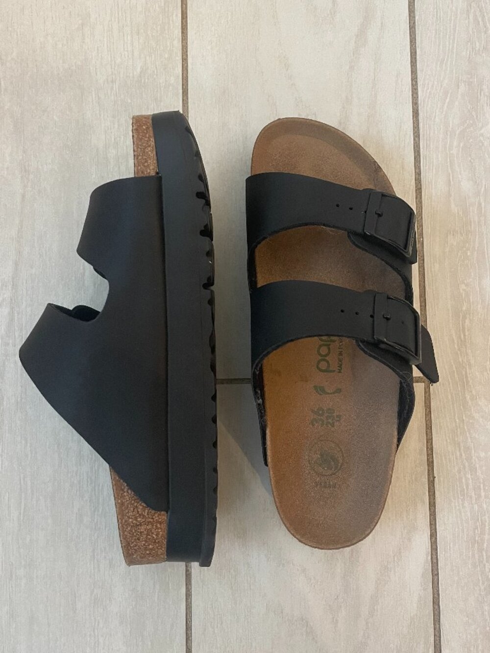 Birkenstock Papillio Black Platform Sandals